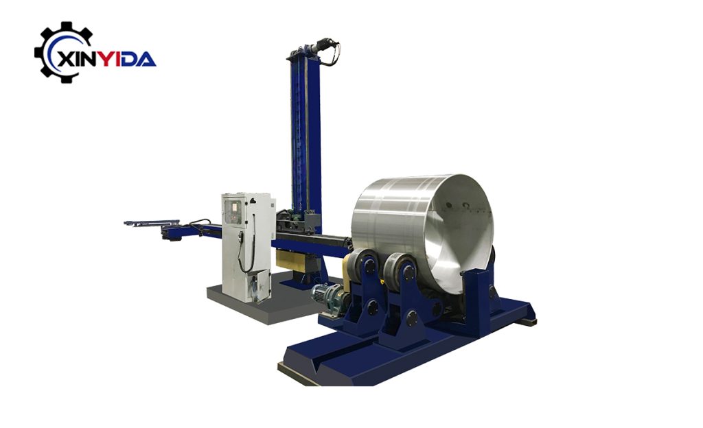 Metal Vessel Tank Shell and Dish End Polishing Machine